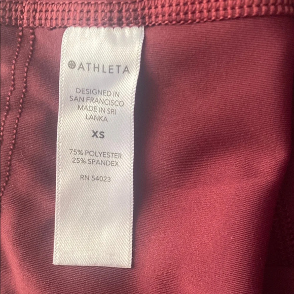 Athleta  burgundy High-Waisted Leggings with Seamless Design - Picture 7 of 7